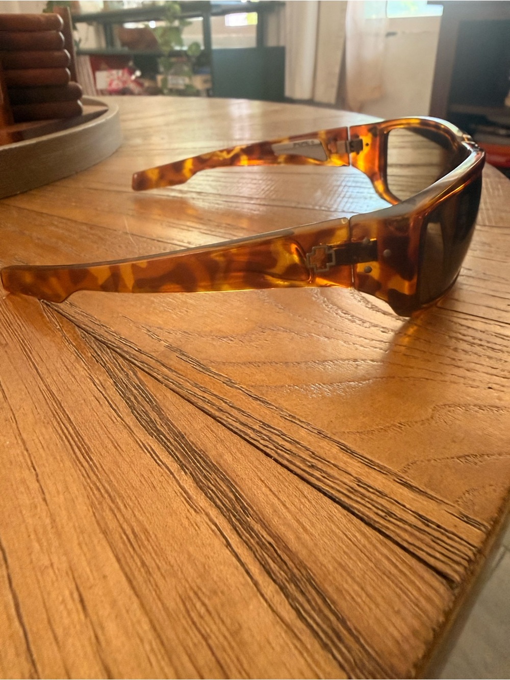Vintage Spy Optic Tortoise Wrap Sunglasses Brown Lenses Y2K 2000s Unisex - Picture 8 of 11